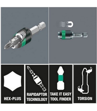 Wera Bit-Check 10 Universal 3 Bits Seti 05056375001