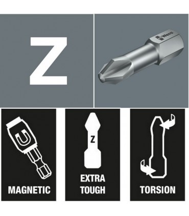 Wera Bit-Check 10 Universal 1 Torsion Bits Seti 05056161001