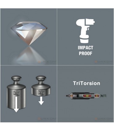 Wera Bit-Check 10 Impaktor Yıldız Torx Bits Seti 2 05057682001