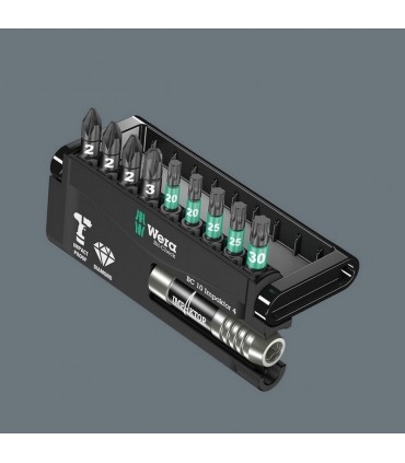 Wera Bit-Check 10 Impaktor Torx Pozidirv Bits Seti 4 05057417001