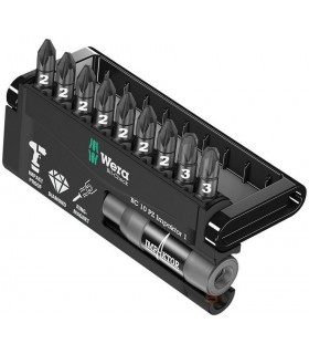 Wera Bit-Check 10 Impaktor Pozidriv Bits Seti 1 05057684001