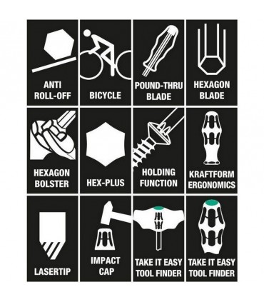 Wera Bisiklet Tamir Tornavida Seti 05004190001