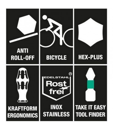 Wera Bisiklet Tamir Tornavida Bits Seti 11 05004179001