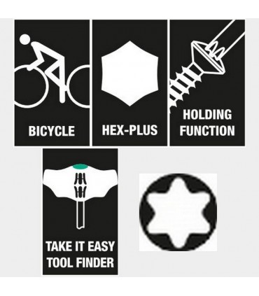 Wera Bisiklet Set 6 Raflı Torx Hexplus T Tornavida 10P 05004174001