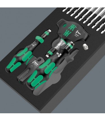 Wera 9752 Özel Kesim Sünger KK Bits Tutuculu Cırcırlı Tornavida Bits Set 1 28P 05150152001