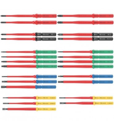 Wera 9751 Özel Kesim Sünger KK Değişken Uçlu VDE İzole Tornavida Set 1 28P 05150151001