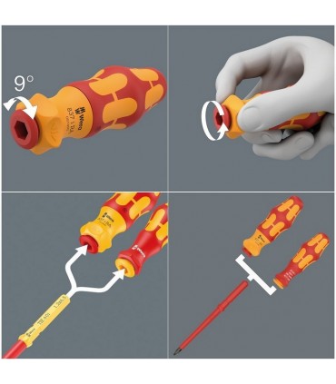 Wera 9751 Özel Kesim Sünger KK Değişken Uçlu VDE İzole Tornavida Set 1 28P 05150151001