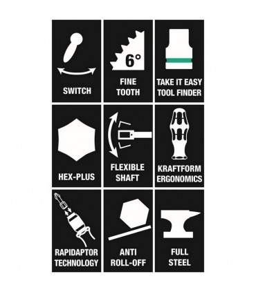 Wera 9750 Özel Kesim Sünger KK ve Tool-Check PLUS Set 1 57P 05150150001