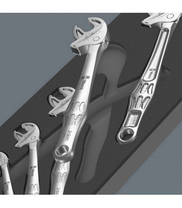 Wera 9732 Özel Kesim Sünger 6004 Joker Cırcırlı Kurbağacık Anahtar Set 1 5P 05150122001