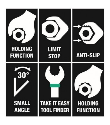 Wera 9730 Özel Kesim Sünger 6000 Joker Kombine Anahtar Set 1 11P 05150120001