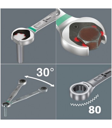 Wera 9730 Özel Kesim Sünger 6000 Joker Kombine Anahtar Set 1 11P 05150120001