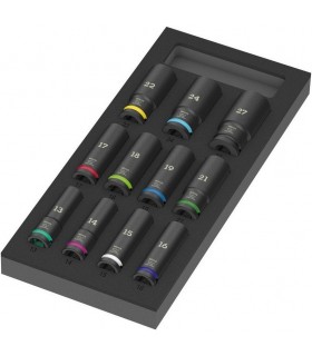 Wera 9725 Özel kesim Sünger Zyklop C 1/2" Impaktor Derin Lokma Set 1 11P 05150115001