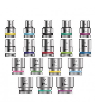 Wera 9722 Özel kesim Sünger 8000C Zyklop 1/2" Cırcır Lokma Set 1 31P 05150112001