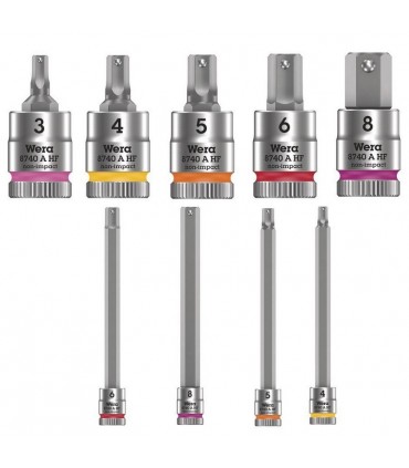 Wera 9720 Özel kesim Sünger 8000A Zyklop 1/4" Cırcır Lokma Set 1 37P 05150110001