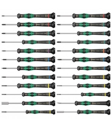 Wera 9715 Özel kesim Sünger Kraftform Mikro Tornavida Set1 24P 05150106001