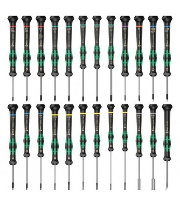 Wera 9715 Özel kesim Sünger Kraftform Mikro Tornavida Set1 24P 05150106001