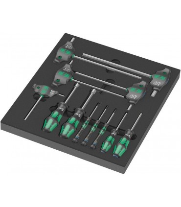 Wera 9713 Özel kesim Sünger Hex Tornavida Set 1 12P 05150104001