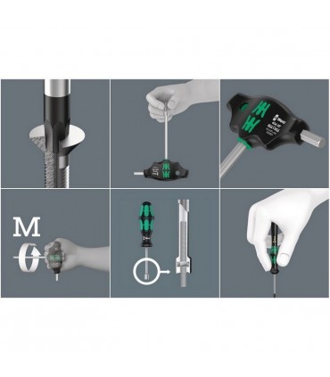 Wera 9713 Özel kesim Sünger Hex Tornavida Set 1 12P 05150104001