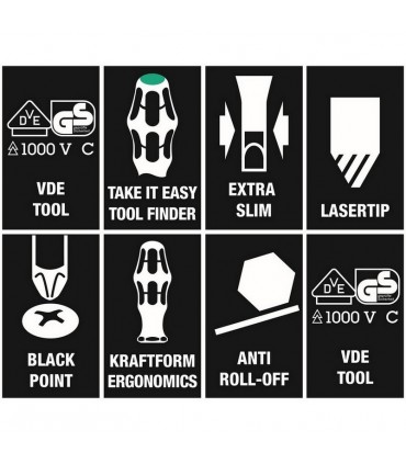 Wera 9711 Özel Kesİm Sünger VDE İzole Tornavida Set 1 16P 05150102001