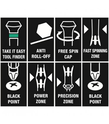 Wera 9710 Özel kesim Sünger Karışık Tornavida Set 1 18P 05150101001