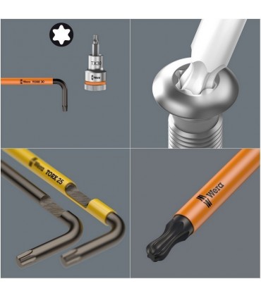 Wera 967 SPKXL Renkli Allen Anahtar Topbaş Torx TX30 05024488001