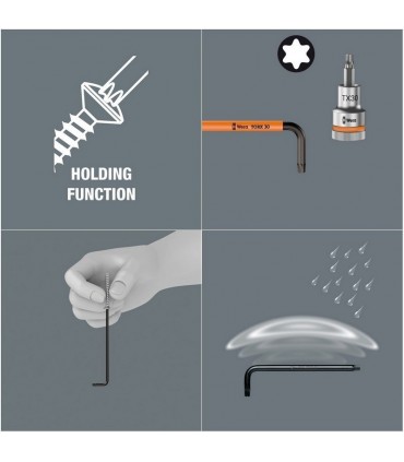 Wera 967 L HF Allen Anahtar Torx TX25 Blacklaser Uzun 05024165001