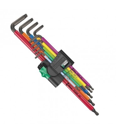 Wera 967/9 XL Torx Topbaş Renkli Allen Anahtar Seti 05024480001
