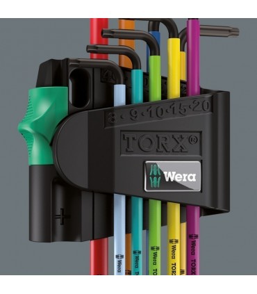 Wera 967/9 XL Torx Topbaş Renkli Allen Anahtar Seti 05024480001
