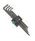 Wera 967/9 XL Allen Anahtar Topbaş Torx Uzun Set 05024460001