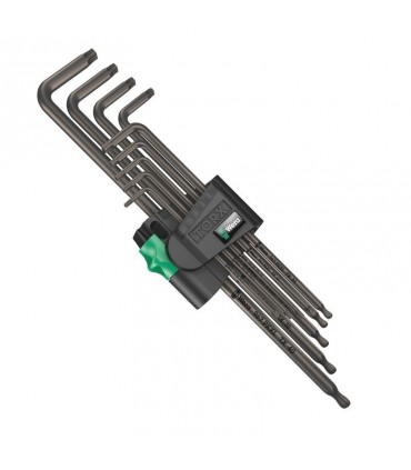 Wera 967/9 XL Allen Anahtar Topbaş Torx Uzun Set 05024460001