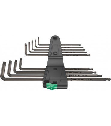 Wera 967/9 XL Allen Anahtar Topbaş Torx Uzun Set 05024460001