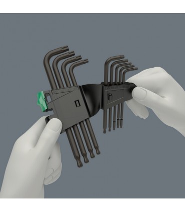 Wera 967/9 PKL SB Torx Topbaş Kısa Allen Anahtar Set 05073598001