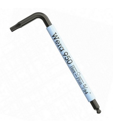 Wera 950 SPKS Renkli Kısa Allen Anahtar Topbaş HexPlus 5/64" 05022651001