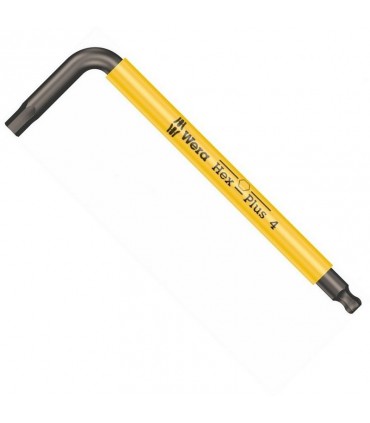 Wera 950 SPKS Renkli Kısa Allen Anahtar Topbaş HexPlus 4mm 05022673001