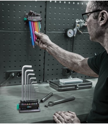 Wera 950/9 SPKL Renkli HexPlus Topbaş Allen Set 3 Mıknatıslı 05133165001