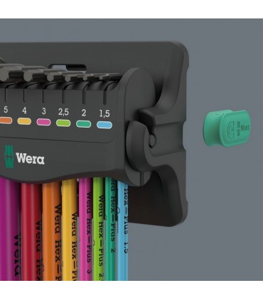 Wera 950/9 SPKL Renkli HexPlus Topbaş Allen Set 3 Mıknatıslı 05133165001