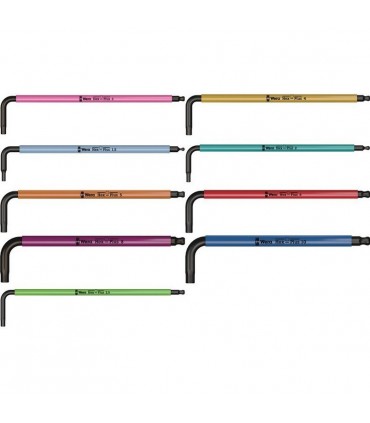 Wera 950/9 SPKL Renkli HexPlus Topbaş Allen Set 3 Mıknatıslı 05133165001