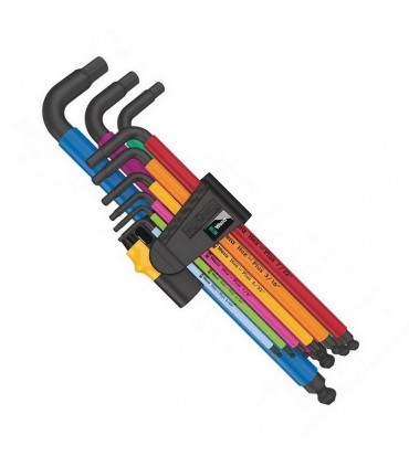 Wera 950/9 SPKL HexPlus Topbaş Renkli Alyan Seti Imperyal 05022640001