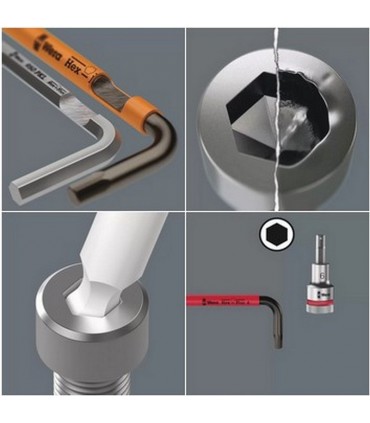 Wera 950/9 SPKL HexPlus Topbaş Renkli Alyan Seti Imperyal 05022639001