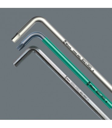 Wera 950/9 HexPlus 5 Krom Kaplı Alyan Anahtar Seti Kısa 05021406001