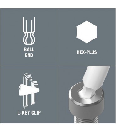 Wera 950/13 PKL SB HexPlus Topbaş Alyan Seti Imperyal 05021721001