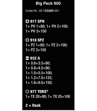 Wera 900 Chiseldriver Keski Tornavida Seti 13 Parça 05133285001