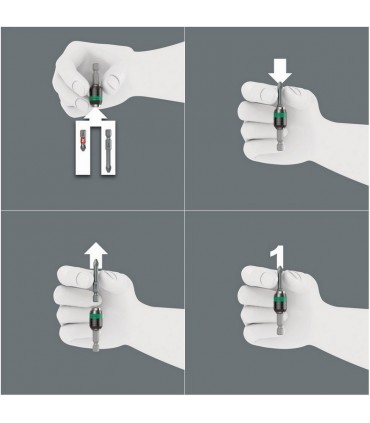 Wera 887/4 RR SB Rapidaptor Mıknatıslı Bits Tutucu 57mm 05073511001