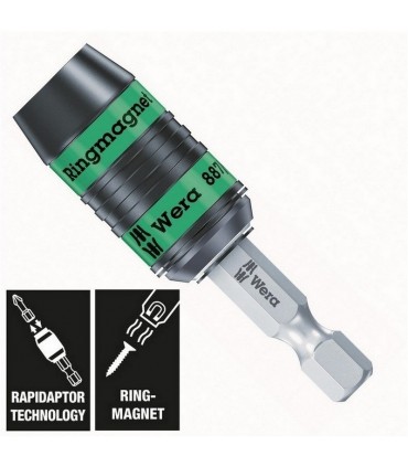 Wera 887/4 RR Rapidaptor Mıknatıslı Bits Tutucu 57mm 05052490001