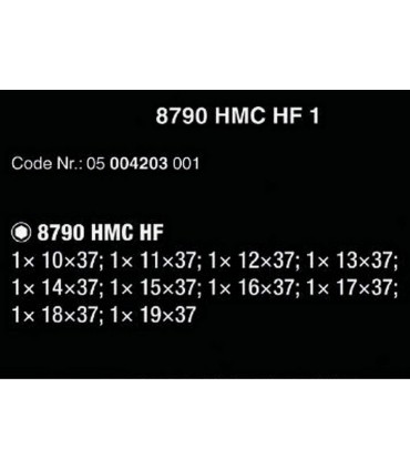 Wera 8790 HMC HF Zyklop 1/2" Lokma 37mm Set1 05004203001