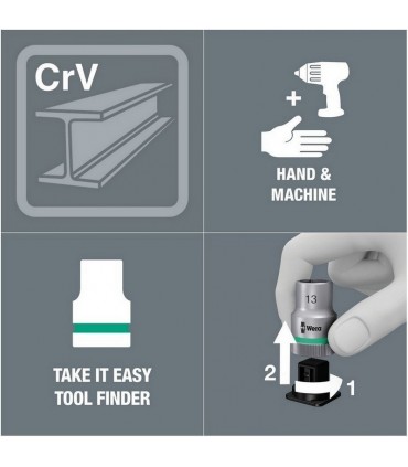 Wera 8790 HMC 1/2" Soket Zyklop Lokma 42mm 5/4" 05003635001