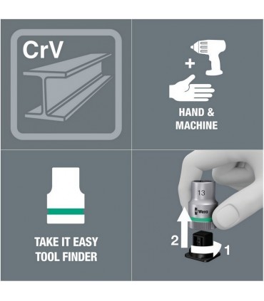 Wera 8790 HMC 1/2" Soket Zyklop Lokma 37x17mm 05003608001