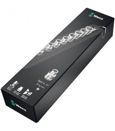 Wera 8790 HMA Zyklop 1/4" Lokma Seti Belt A4 05003883001