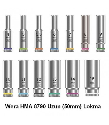 Wera 8790 HMA Zyklop 1/4" Deep Lokma 50x14mm 05004511001