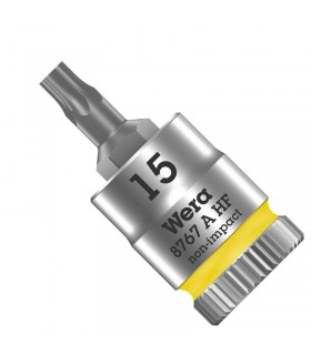 Wera 8767 A HF Zyklop 1/4" Lokma Torx Bits 28mm TX15 05003363001